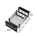 Escorredor de Pia Inox  Ajustável -Tida  (COMPRE 1, LEVE 2 COM PREÇO PROMOCIONAL)