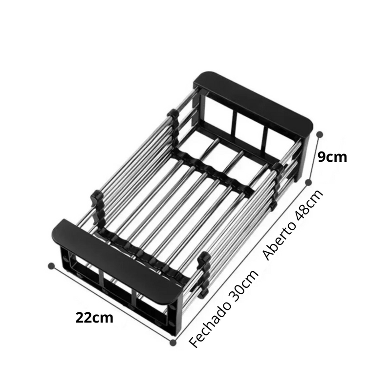 Escorredor de Pia Inox  Ajustável -Tida