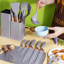 kit de Utensílios de Cozinha 19 Peças com Tábua - Tida