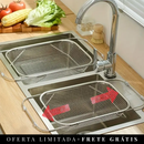 Escorredor Flex Aço Inox - Tida (OFERTAS EXCLUSIVAS) - Compre 1 Leve 3 / Compre 2 Leve 4
