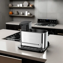 Kit 3 em 1 Aço Inox com Dispenser -Tida