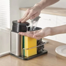 Kit 3 em 1 Aço Inox com Dispenser -Tida