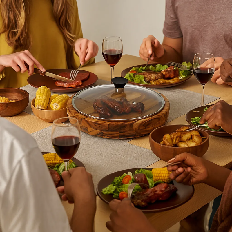 Gamela Gourmet com Tampa de Vidro -Tida