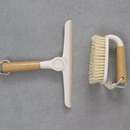 Kit Rodo De Pia Dobravel + Escova De Limpeza Cabo De Bambu -Tida