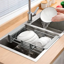 Escorredor de Pia Inox  Ajustável -Tida  (COMPRE 1, LEVE 2 COM PREÇO PROMOCIONAL)