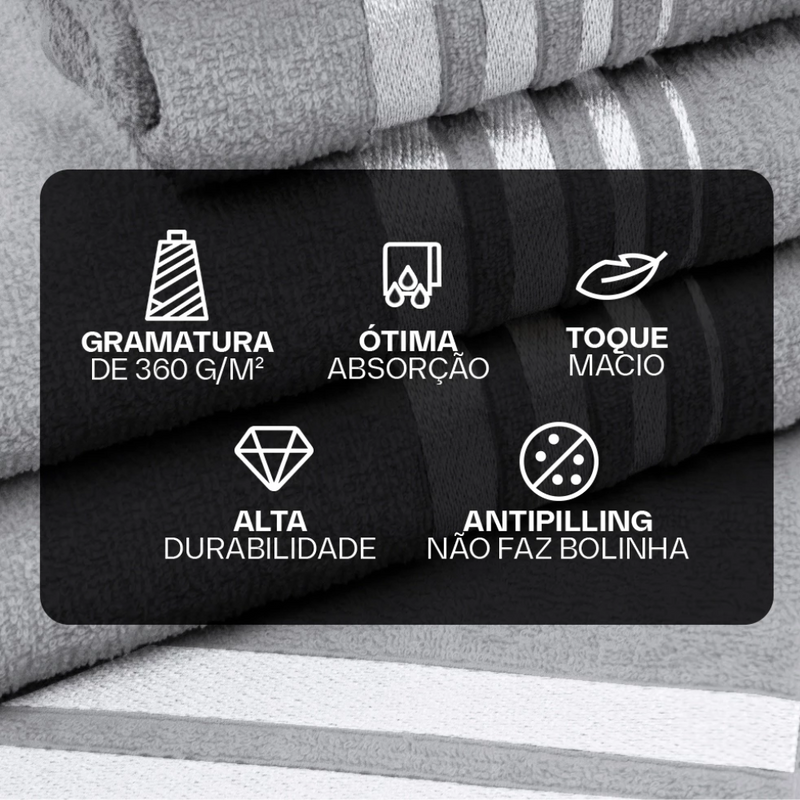 Toalha de Banho Algodão Luxo-Tida