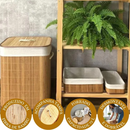 Cesto de Roupa Bambu -Tida