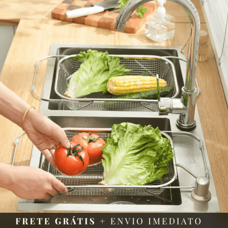 Escorredor Flex Inox Tida –(COMPRE 1, LEVE 2 COM DESCONTO PROMOCIONAL)