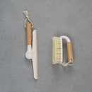 Kit Rodo De Pia Dobravel + Escova De Limpeza Cabo De Bambu -Tida