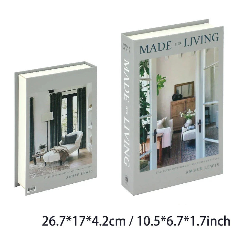 Conjunto de Livros Decorativos de Luxo-Tida