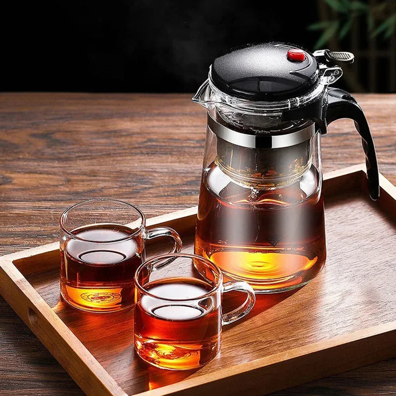 Chaleira Bule de Vidro com Infusor - Tida
