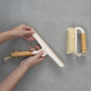 Kit Rodo De Pia Dobravel + Escova De Limpeza Cabo De Bambu -Tida