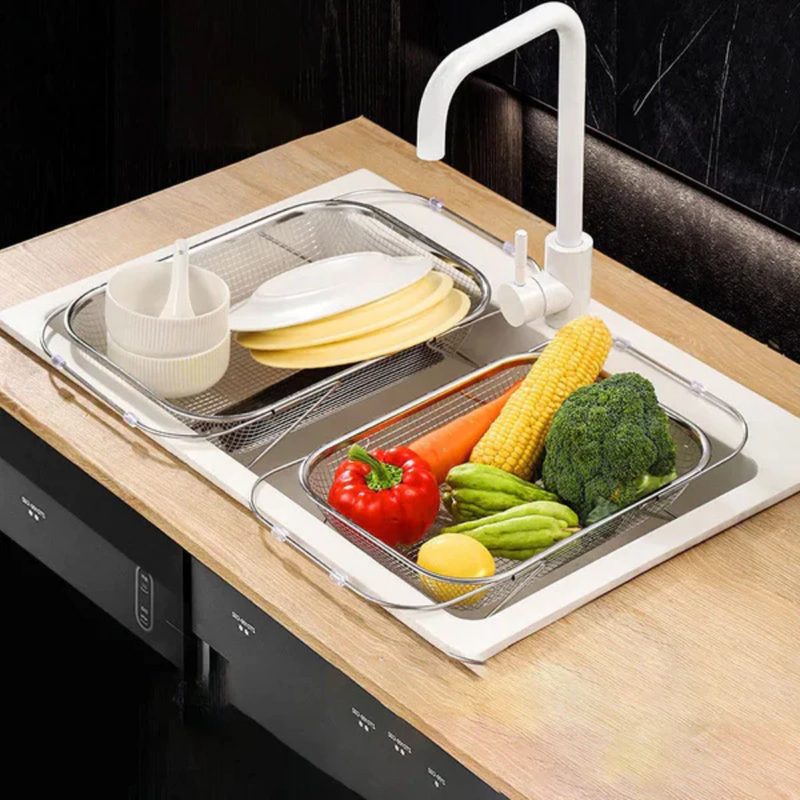 Escorredor Flex Aço Inox - Tida (COMPRE 1, LEVE 2 COM PREÇO PROMOCIONAL)