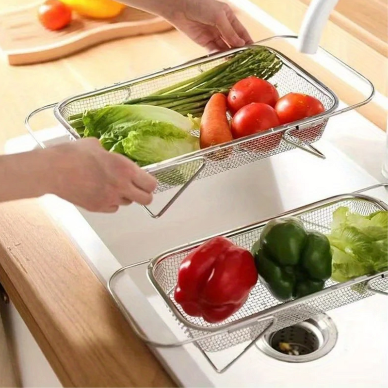 Escorredor Flex Aço Inox - Tida (COMPRE 1, LEVE 2 COM PREÇO PROMOCIONAL)